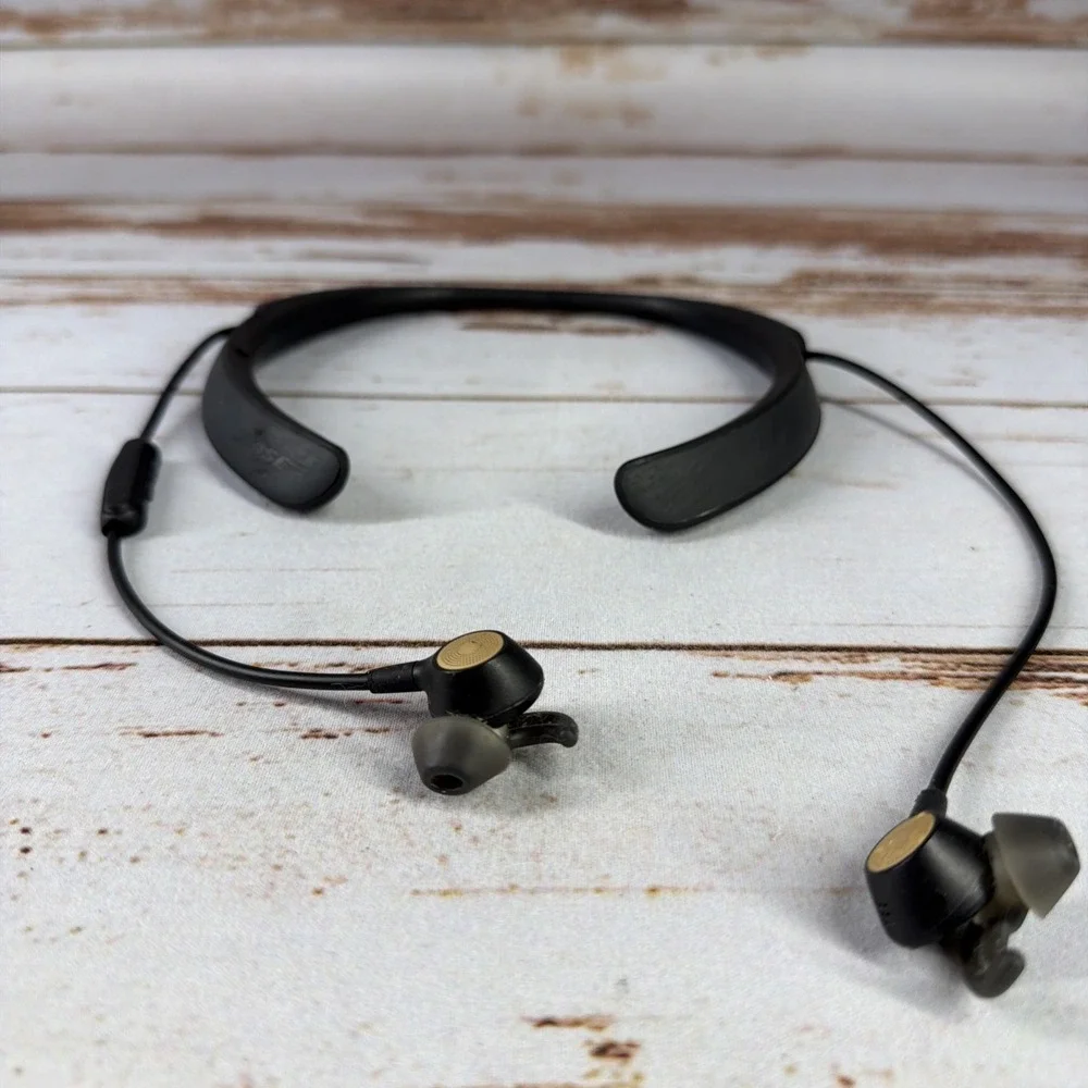 Bose Hearphones Conversation Enhancing Wireless Earbuds Neckband Gold For Parts
